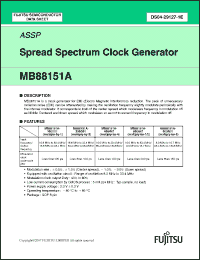 Click here to download MB88151APNF-G-101-JNE1 Datasheet