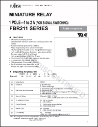 Click here to download FBR211SCD009 Datasheet