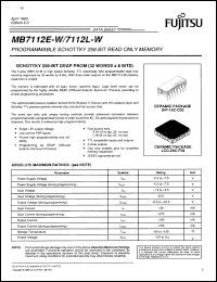 Click here to download MB7112LZ-W Datasheet