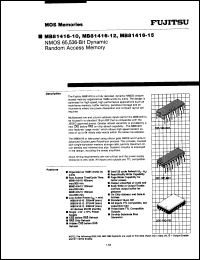 Click here to download MB81416-12CV Datasheet