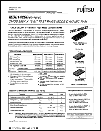 Click here to download MB814260-70PJ Datasheet