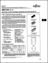 Click here to download MB81464-10PSZ Datasheet