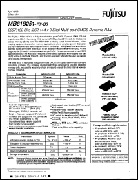 Click here to download MB818251-70PJ Datasheet