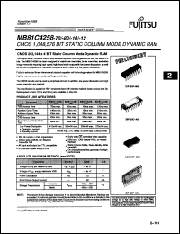 Click here to download MB81C4258-12C Datasheet