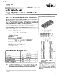 Click here to download MB834200AL40PFQ64 Datasheet