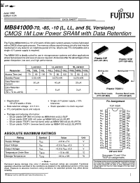 Click here to download MB841000-85LPFTR Datasheet