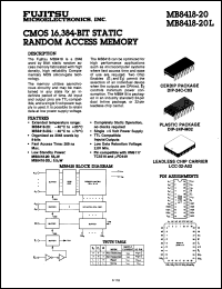Click here to download MB8418A15M Datasheet