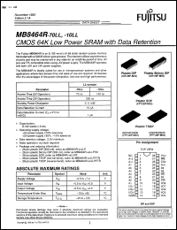 Click here to download MB8464A10CV Datasheet