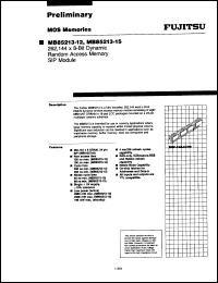 Click here to download MB85213-12ZC Datasheet