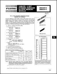 Click here to download MB85230A70PS Datasheet