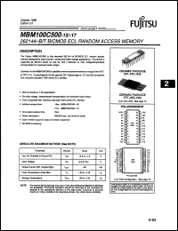 Click here to download MBM100C500-15C Datasheet