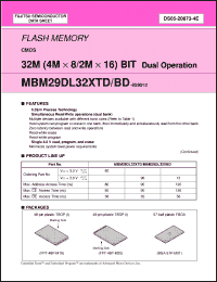 Click here to download MBM29DL324BD-80PFTR Datasheet