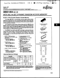 Click here to download MB81464-12 Datasheet