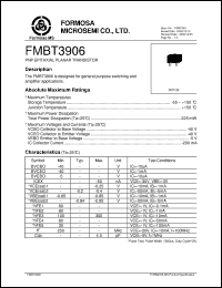 Click here to download FMBT3906 Datasheet