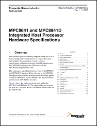 Click here to download MC8641VU1000J Datasheet