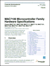 Click here to download MAC7111VFU50 Datasheet