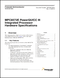 Click here to download MPC8572EVTAVND Datasheet