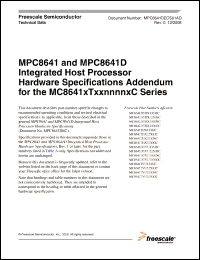 Click here to download MC8641THX1333H Datasheet