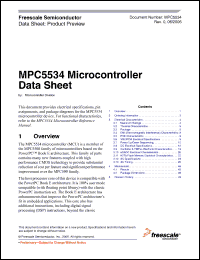 Click here to download MPC5534MVM80 Datasheet