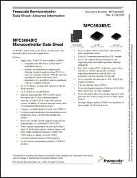 Click here to download MPC5604BEVLL Datasheet