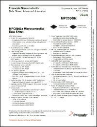 Click here to download MPC5668GF0AVMGR Datasheet