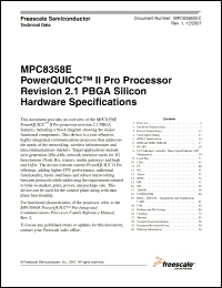 Click here to download MPC8358ETZQAGDDA Datasheet