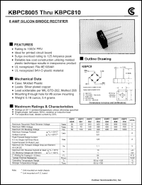 Click here to download KBPC804 Datasheet