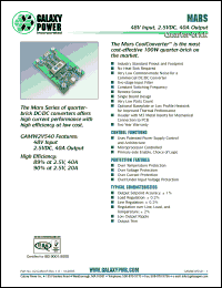 Click here to download GAMW2V540MET Datasheet