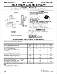 Click here to download SBLB2040CT Datasheet