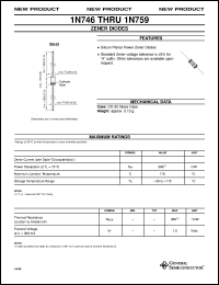 Click here to download 1N754A Datasheet