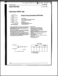 Click here to download CD54HCT7266F Datasheet