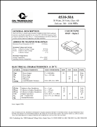 Click here to download 0510-50A Datasheet