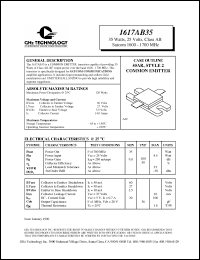 Click here to download 1617AB35 Datasheet