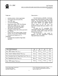 Click here to download GLT41216-35J4 Datasheet