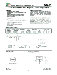 Click here to download G1085T53UF Datasheet