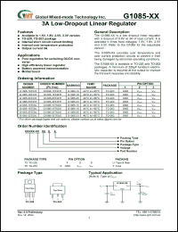 Click here to download G1085-25T53U Datasheet