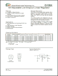 Click here to download G1084TU3U Datasheet