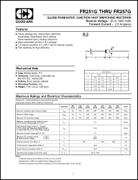 Click here to download FR254G Datasheet