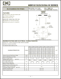 Click here to download MBR-W15005 Datasheet