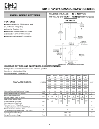 Click here to download MKBPC-W1501 Datasheet