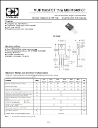 Click here to download MUR1040FCT Datasheet