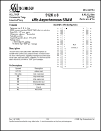 Click here to download GS74108TP-12 Datasheet