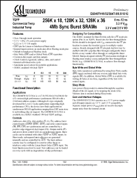 Click here to download GS840FH36AT-8.5 Datasheet