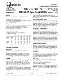 Click here to download GS88436B-166I Datasheet