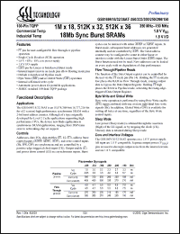 Click here to download GS8160V18AT-150 Datasheet
