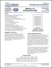 Click here to download GS8342S18E-250I Datasheet