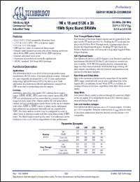 Click here to download GS816118CD-250I Datasheet