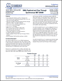 Click here to download GS8161Z18BGD-200V Datasheet