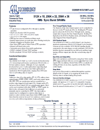 Click here to download GS880E36BGT-200V Datasheet