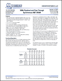 Click here to download GS8322Z36B-166IV Datasheet